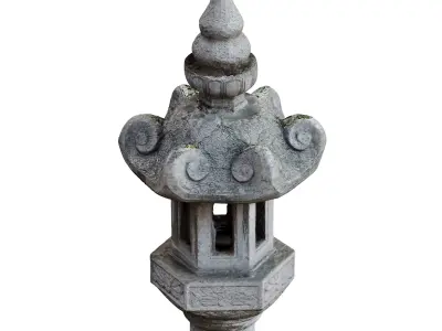 Stone Lamp Post -  Photogrammetry 3D model