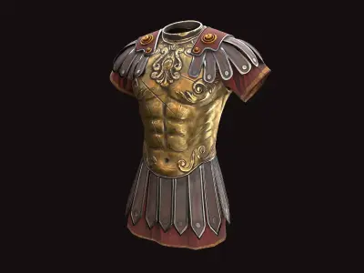 Roman Armor Low-poly 3D model purchase