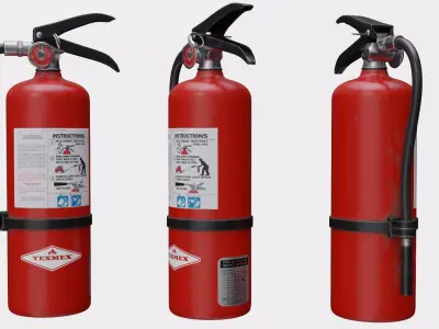 Fire Extinguisher Low-poly 3D model 28