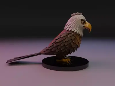eagle 3D print model