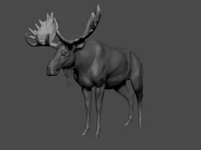 Moose Low-poly 3D model