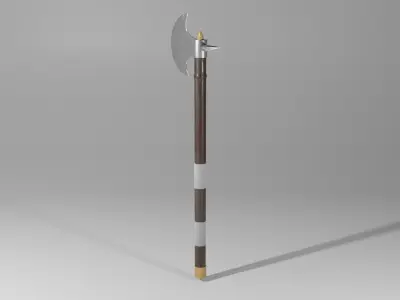 Battle Axe Free low-poly 3D model get