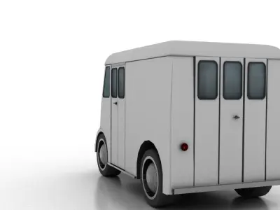 Marmon-Herrington Delivery-Van 1946 Low-poly 3D model