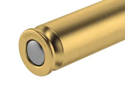 Bullet 762x51mm NATO 3D model