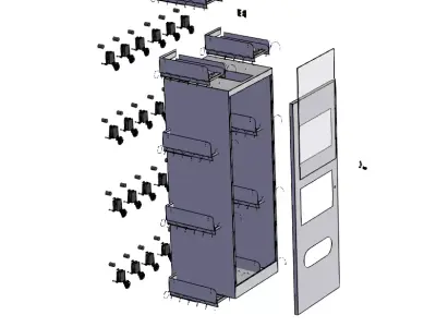 Vertical Mask Vending Machine  3D model