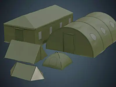 Tent Collection 1 Basic 3D model