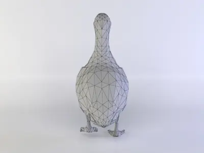 Duck 3D model Low-poly 3D model purchase