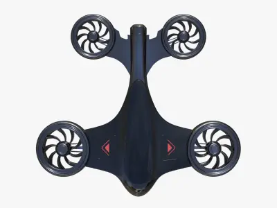 Quadcopter Drone PBR Low-poly 3D model