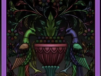Decorative panel 3D model