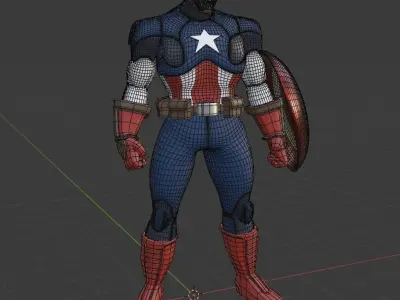 Captain America- MARVEL 3D model