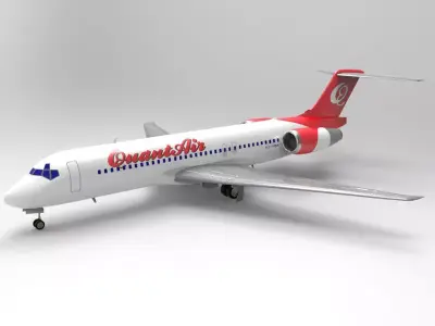Airliner 717 3D model