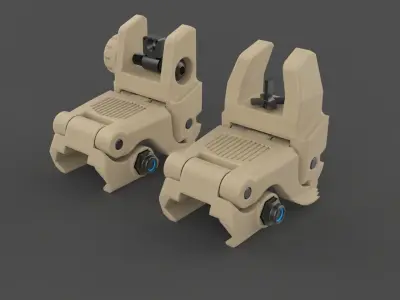 Magpul MBUS Sights 3D model