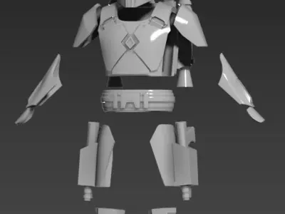 Gar Saxon Mandalore armor files  for 6inch figure customs 3D print model