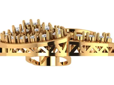 Antique Diamond Pendant 3D print model