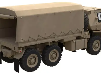 MTV M1083 Oshkosh  Low-poly 3D model