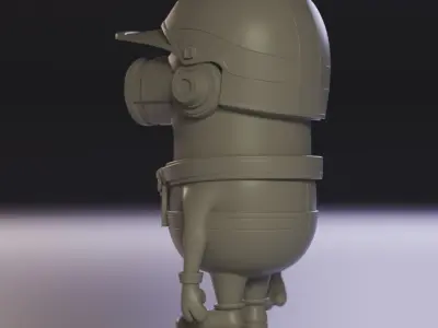 Minions car racer 3D print model