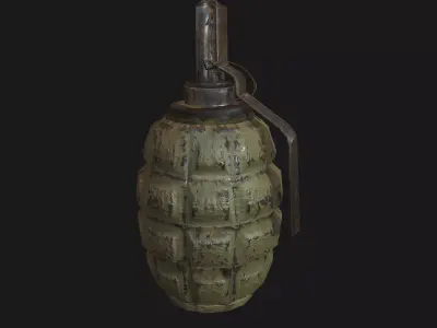 grenade Low-poly 3D model buy