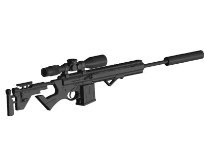AR15 sniper 3D model