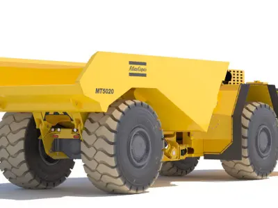 Underground Mining Truck Atlas Copco MT5020 model 3D model