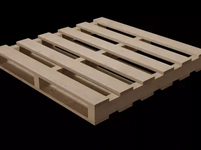 Wooden Pallet 3D model get