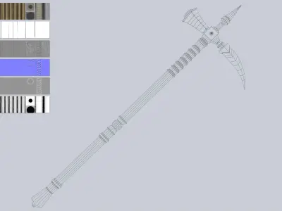 Crowbill Low-poly 3D model