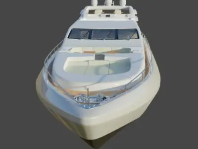 Yacht 3D model 13