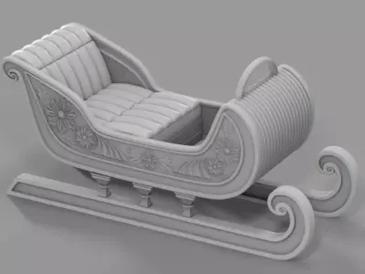 Toboggan 3D model purchase