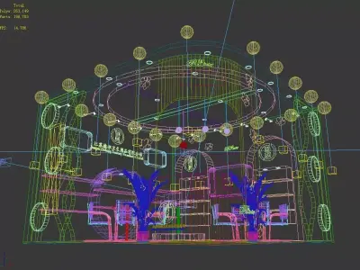 Exhibition - Area -6X6-3DMAX2010-016 3D model