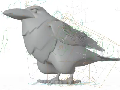 Bird Crow 3D model
