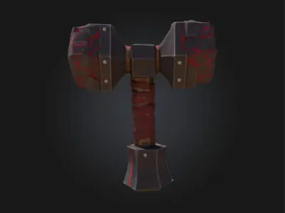 Mythic Battle Axe 3D model