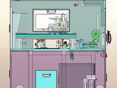 Automatic SMT labeling machine 3D model