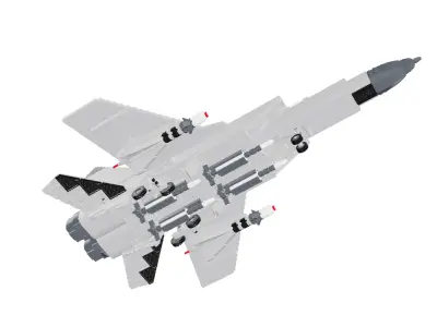 MocBricks3D - Lego MIG-31 Foxhound Jet Fighter Aircraft 3D print model