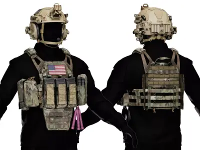 CRYE JPC 2 PLATE CARRIER V4 Low-poly 3D model