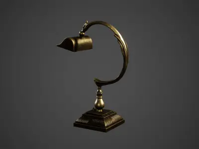 Desk Lamp Low Poly Game Ready Low-poly 3D model
