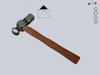 Hammer Free low-poly 3D model 8