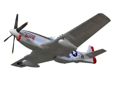 North American P-51D Mustang 3D model