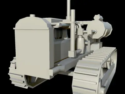 Industrial Heavy Vehicle Low-poly 3D model