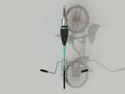 Old style bicycle PBR 3D model