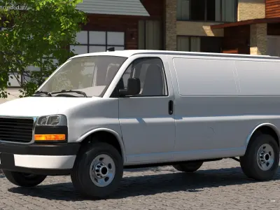  Commercial Cargo Van White 