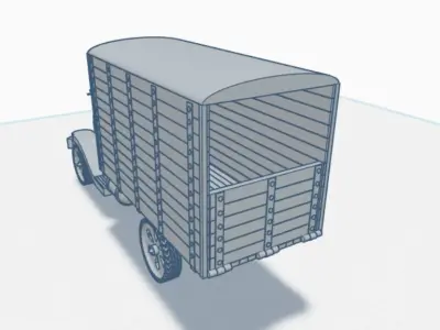 1920s era Delivery Van 3D print model