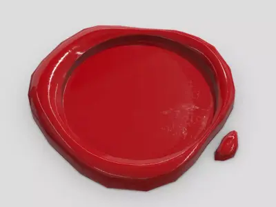 Wax Seal 3 Low-poly 3D model