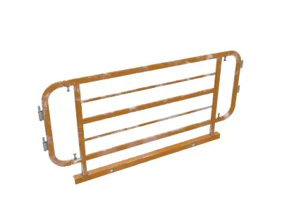 Steel Railing Low-poly 3D model