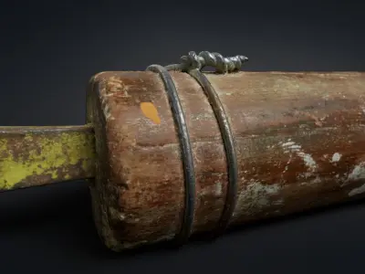 Old rasp Low-poly 3D model