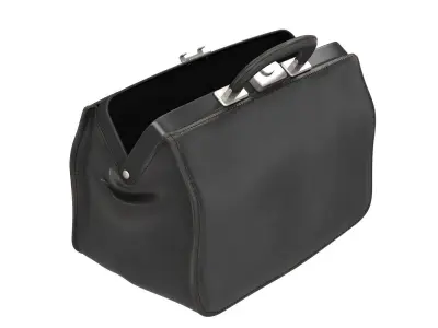 Doctors Black Bag Low-poly 3D model
