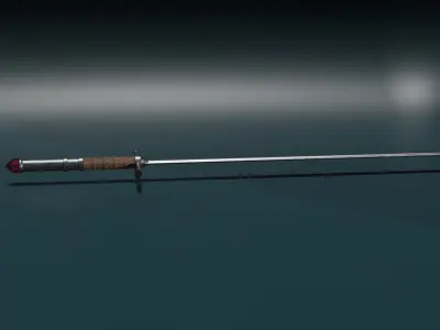 game ready low poly sword Free 3D model get