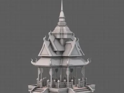 Pagoda V10 3D model