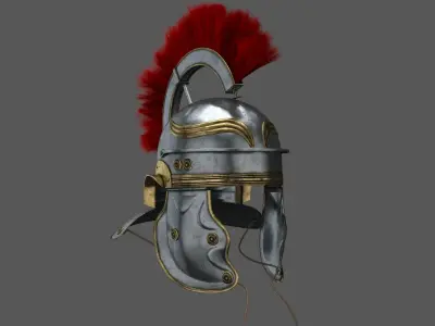 Roman helmet Galea  Low-poly 3D model