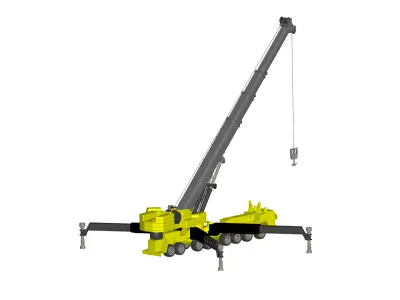 Truck Crane 3D model from CGTrader