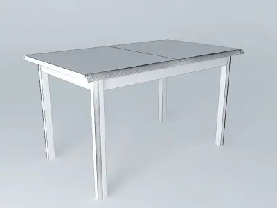 Indiana Red Pine Table 3D model