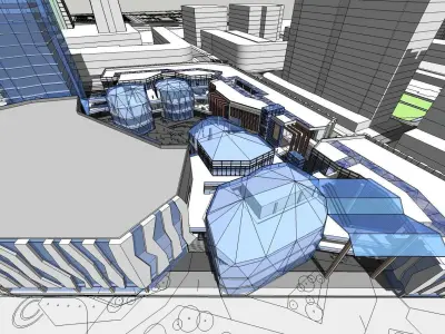 Sketchup Commercial Office Complex 249 3D model